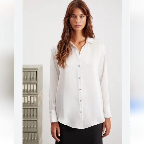 Satin Matte dress shirt - Picture 2 of 9